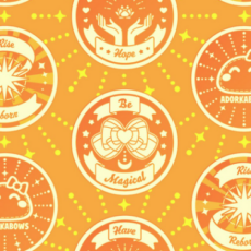 Orange Positive Motto Challenge Coin Pattern Products